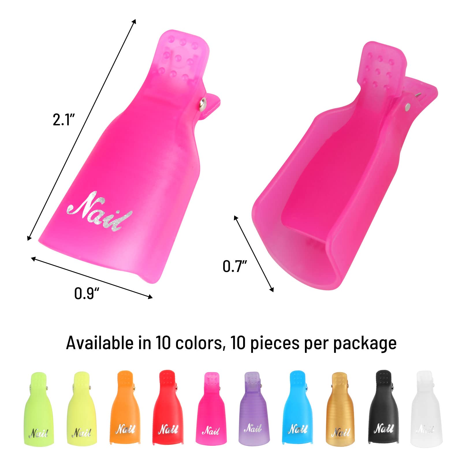 Ponjowl soak-off cap clip in use demonstrates mess-free gel polish removal at home.