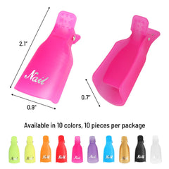 Ponjowl soak-off cap clip in use demonstrates mess-free gel polish removal at home.
