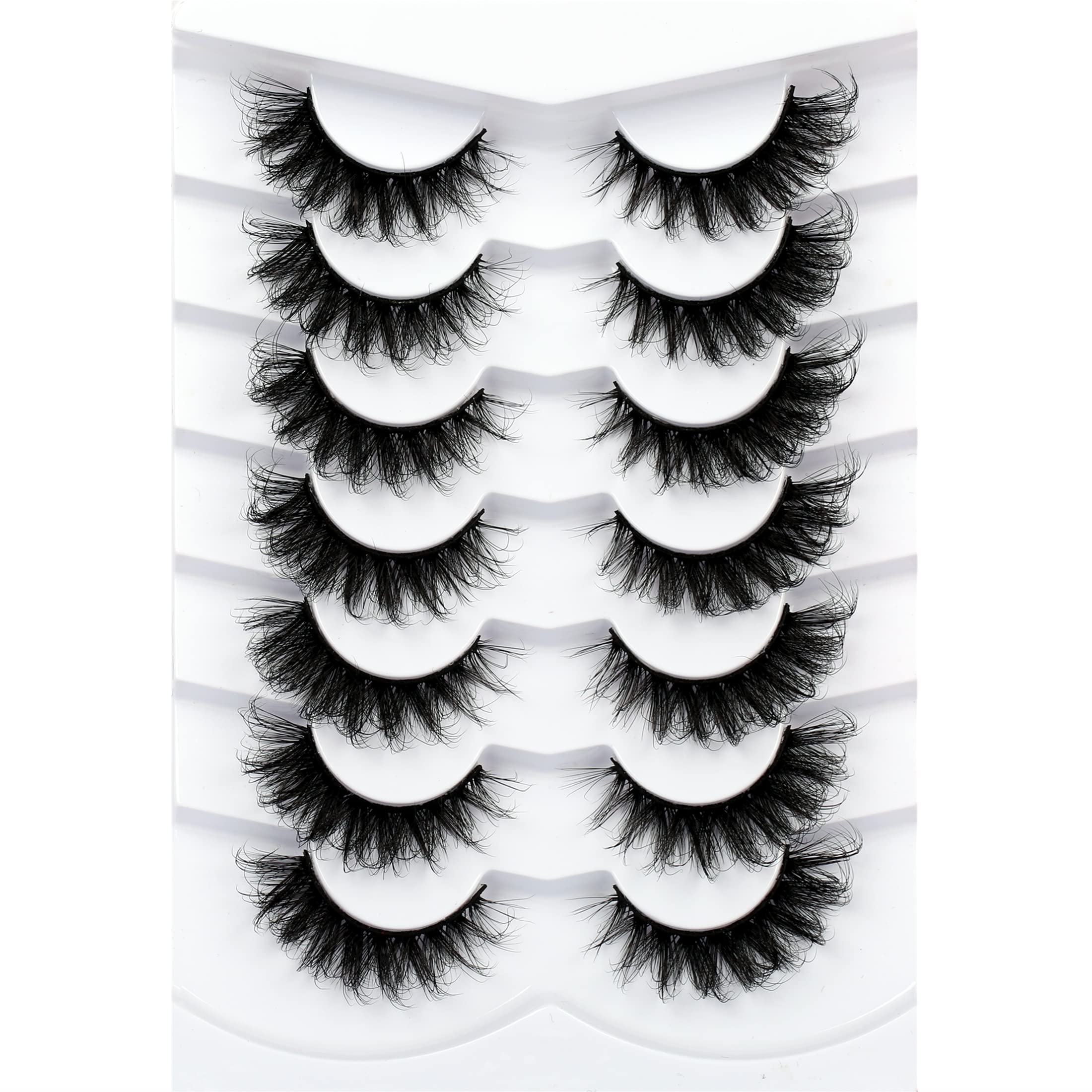 Pooplunch cat eye Russian volume lashes with DD curl for bold defined daytime look
