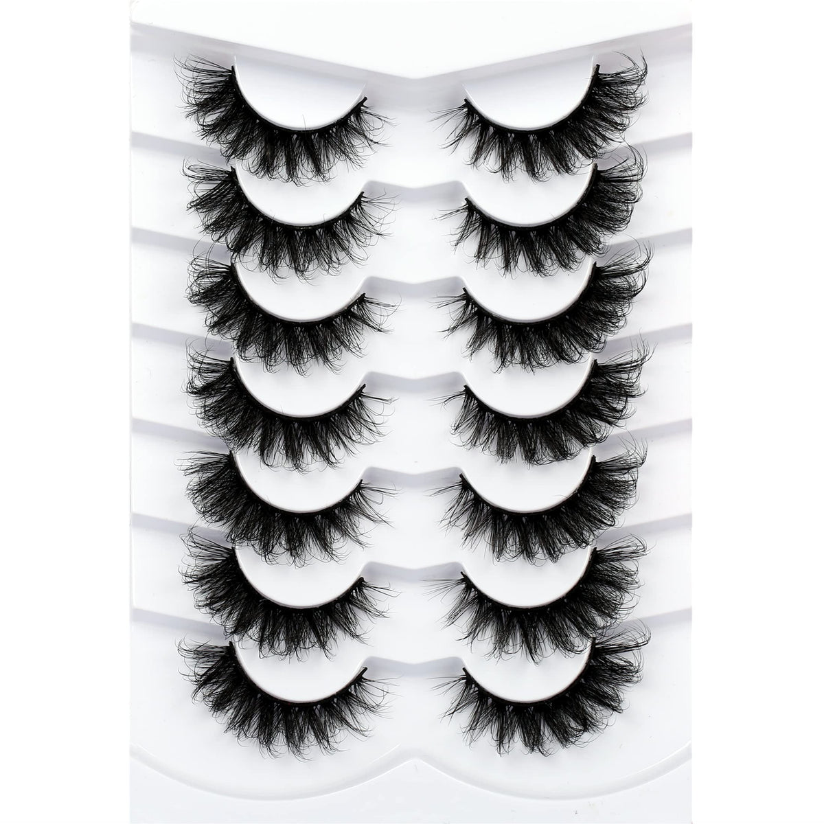 Pooplunch cat eye Russian volume lashes with DD curl for bold defined daytime look