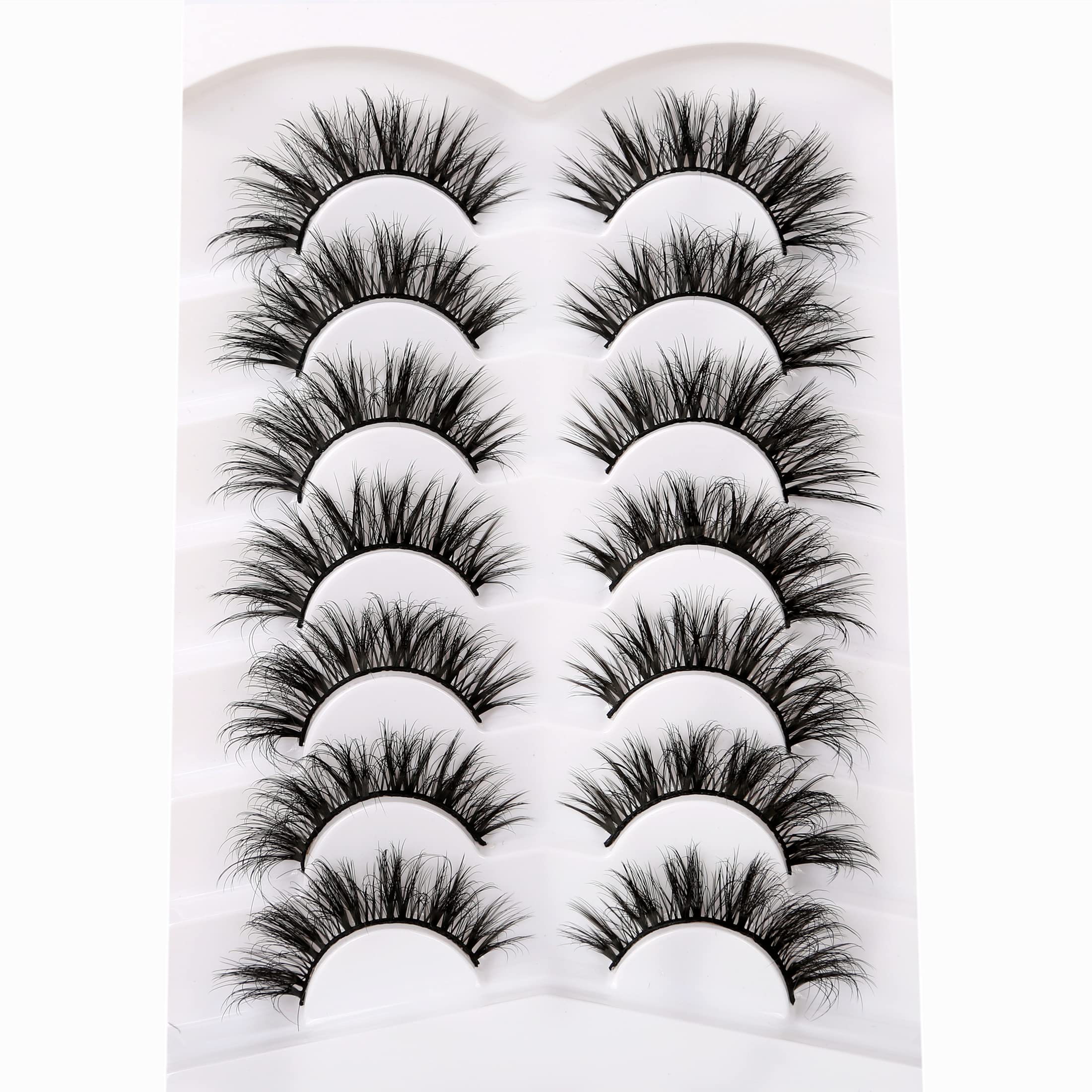 Pooplunch crossed-cluster lashes offer bold texture and a flirty cat-eye effect.