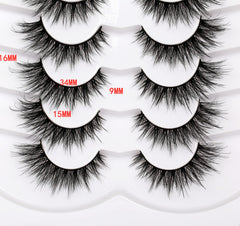 Pooplunch wispy crossed lashes for fluttery daytime glamour