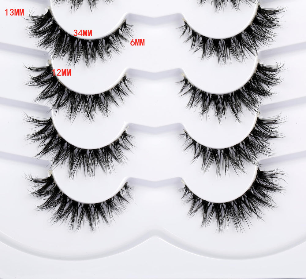 Pooplunch wispy volume cat-eye lashes highlight outer corners for brighter eyes.