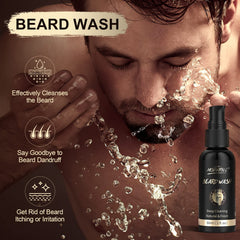 POP MODERN.C beard oil bottle with natural oils for healthier beard.