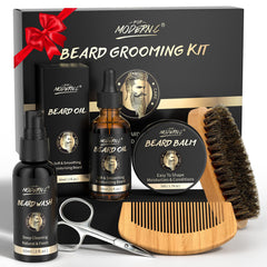 POP MODERN.C beard wash shampoo bottle for clean, moisturized beard.