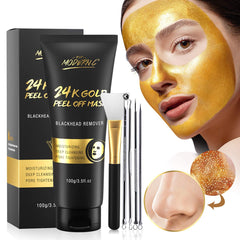 POP MODERN.C Blackhead Remover Mask jar close-up highlighting 24K gold formula for radiant skin