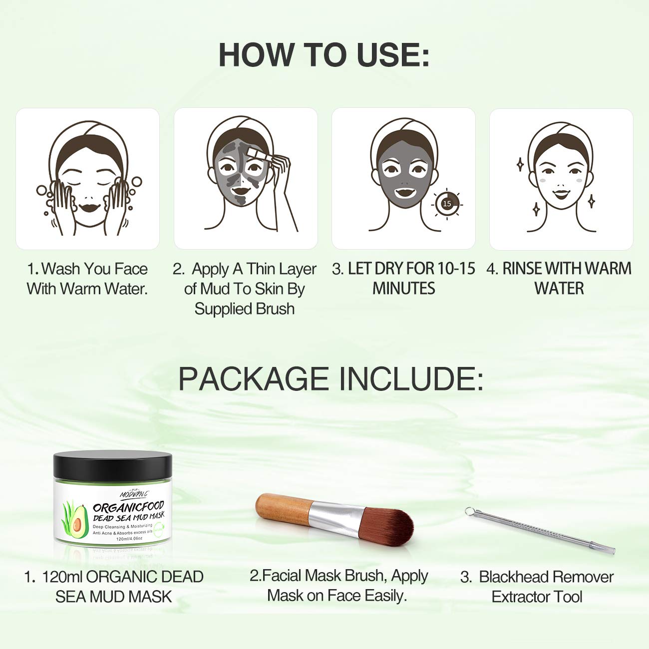 POP MODERN.C Dead Sea mud nourishes while detoxifying for balanced skin.