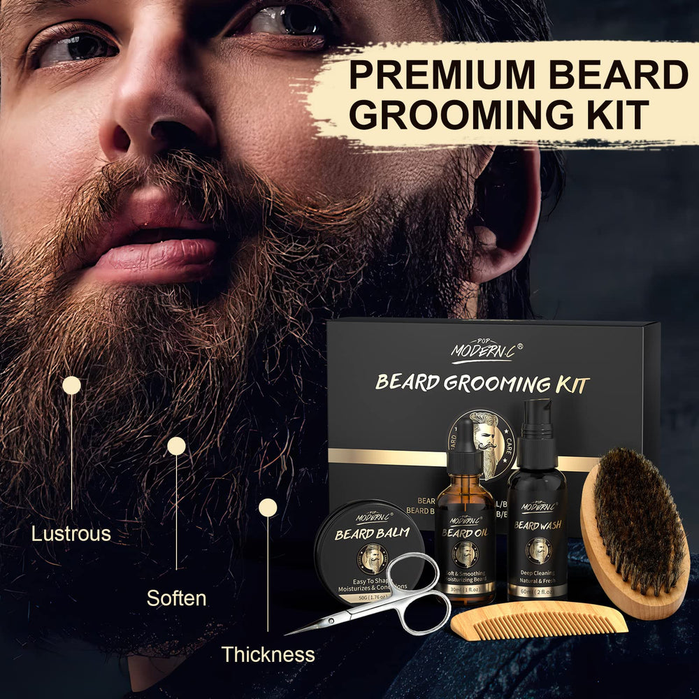 POP MODERN.C kit cuidado barba: regalo ideal para aficionados al cuidado facial