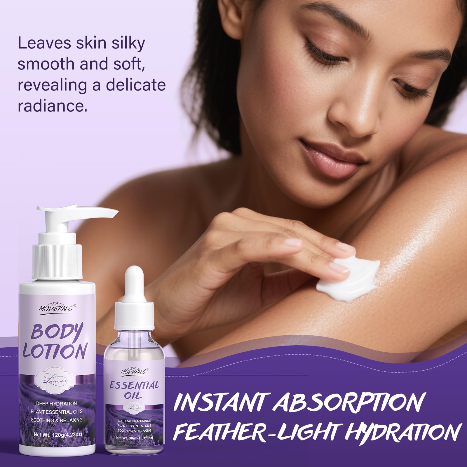POP MODERN.C lavender bath bubbles foamy delight for relaxing bath moments