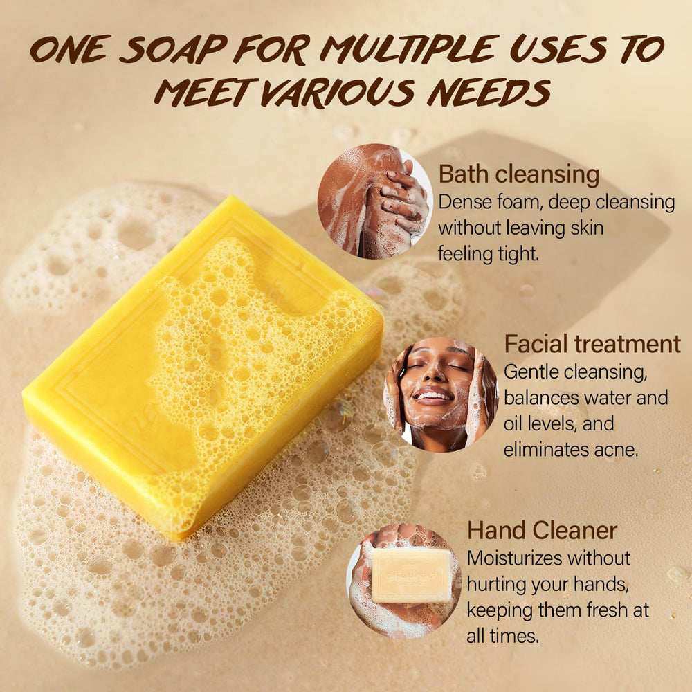POP MODERN.C mint soap provides cooling touch for wake-up cleansing.