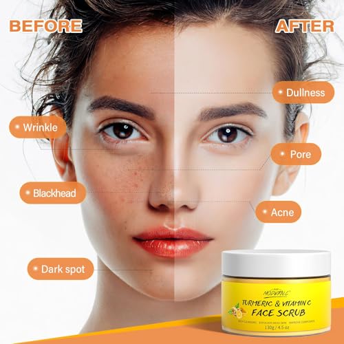 POP MODERN.C Vitamin C Turmeric face scrub coconut oil and aloe nourish during exfoliation