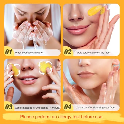 POP MODERN.C Vitamin C Turmeric face scrub strawberry extract for brighter tone