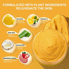POP MODERN.C Vitamin C Turmeric face scrub texture swirls for gentle exfoliation