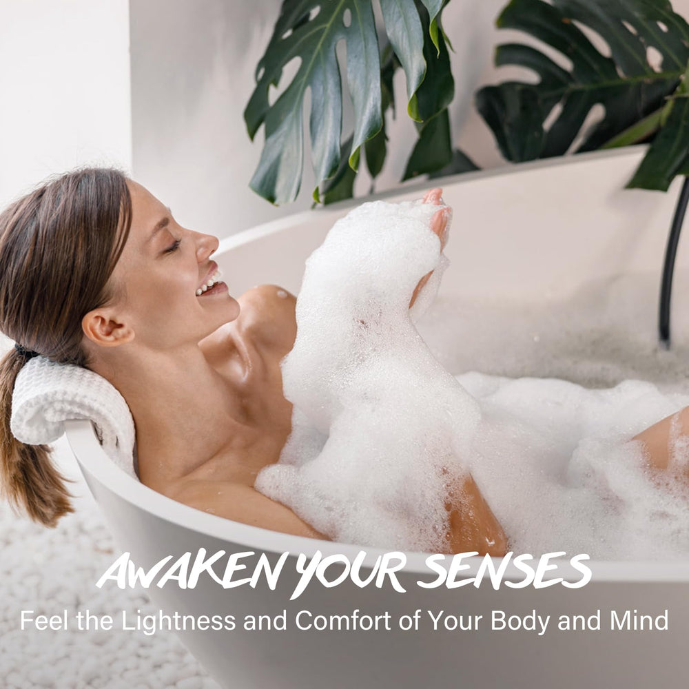 POP MODERN.C epsom salts jar with botanicals highlights natural ingredients