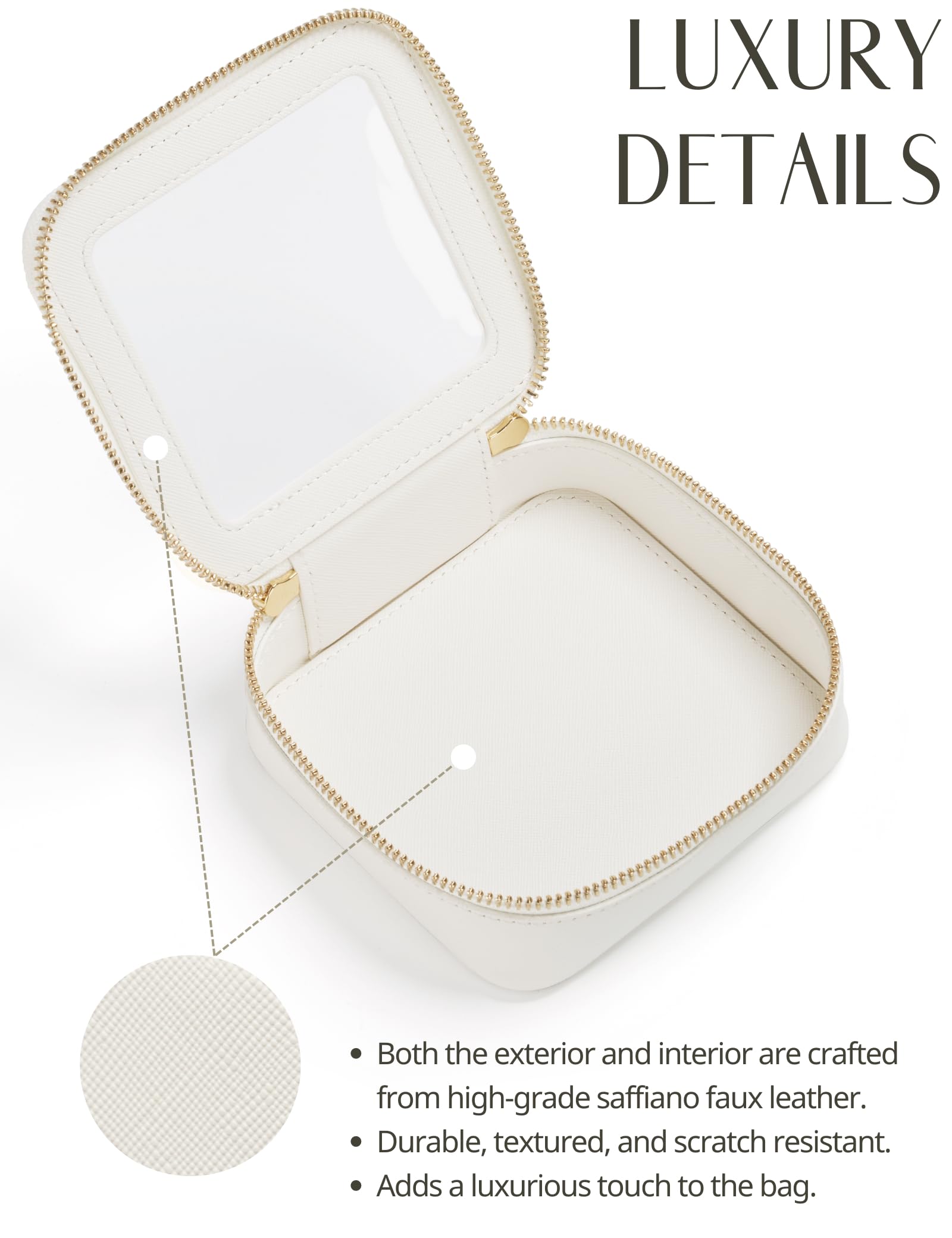 Popvibe light gold hardware accents add a luxurious, sophisticated touch.