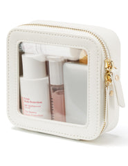Popvibe small cosmetic bag with clear design for quick visibility of essentials.