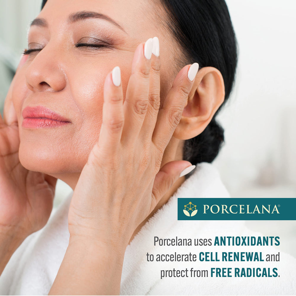 Porcelana Daytime Hydration Cream with antioxidants demonstrates skin renewal benefits