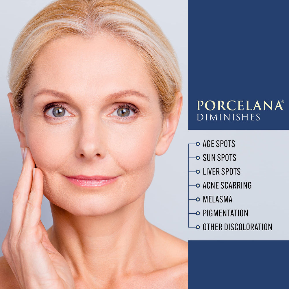 Porcelana Nighttime Hydration Cream packaging front communicates premium skincare.