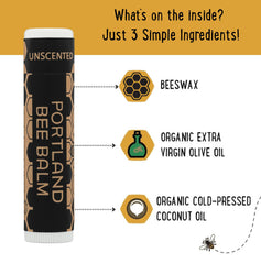 Portland Bee Balm cruelty-free certification badge on packaging