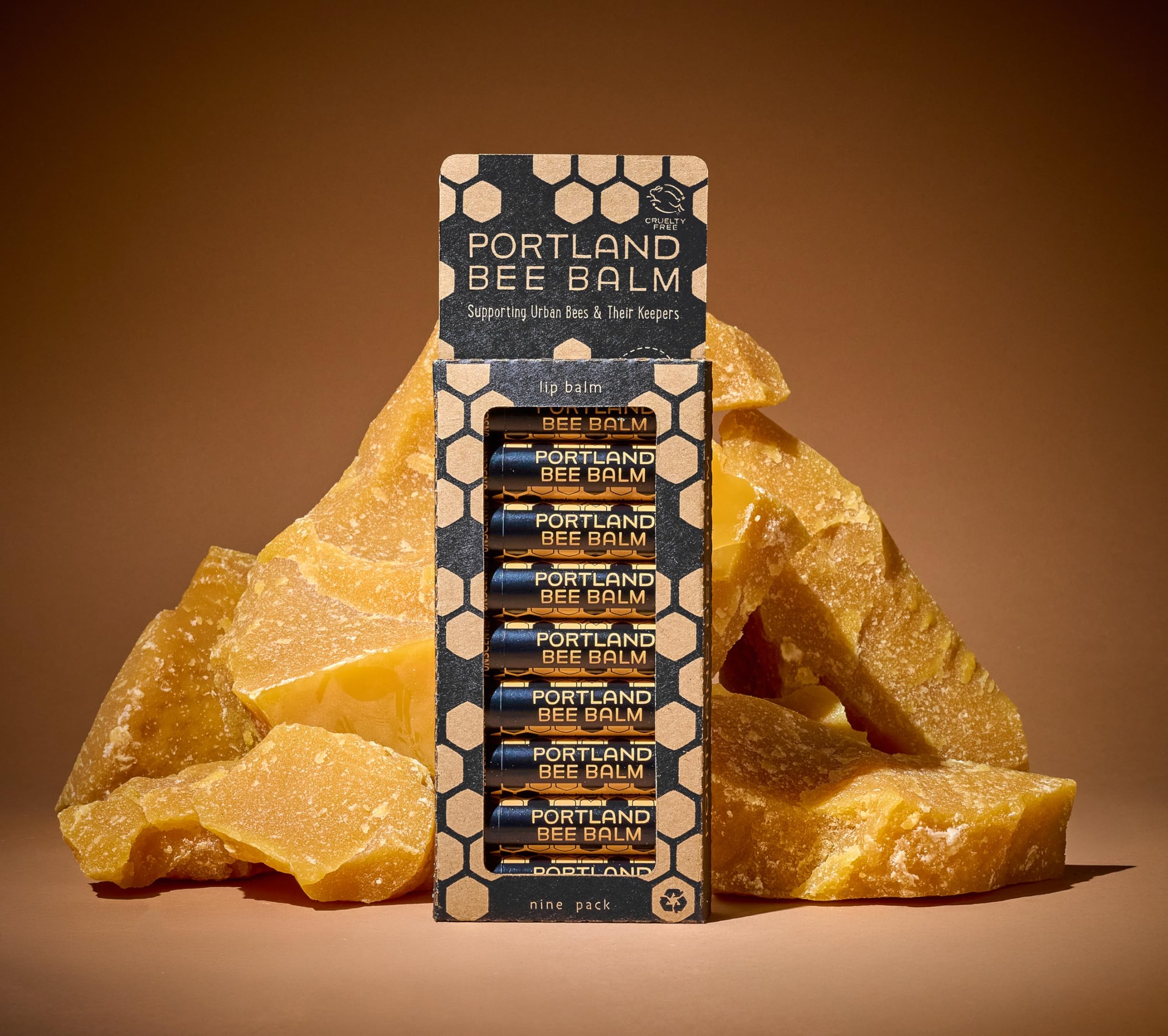 Portland Bee Balm plastic-neutral packaging emphasizing sustainability