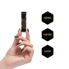 Portland Bee Balm ingredients close-up, highlighting natural lip care basics