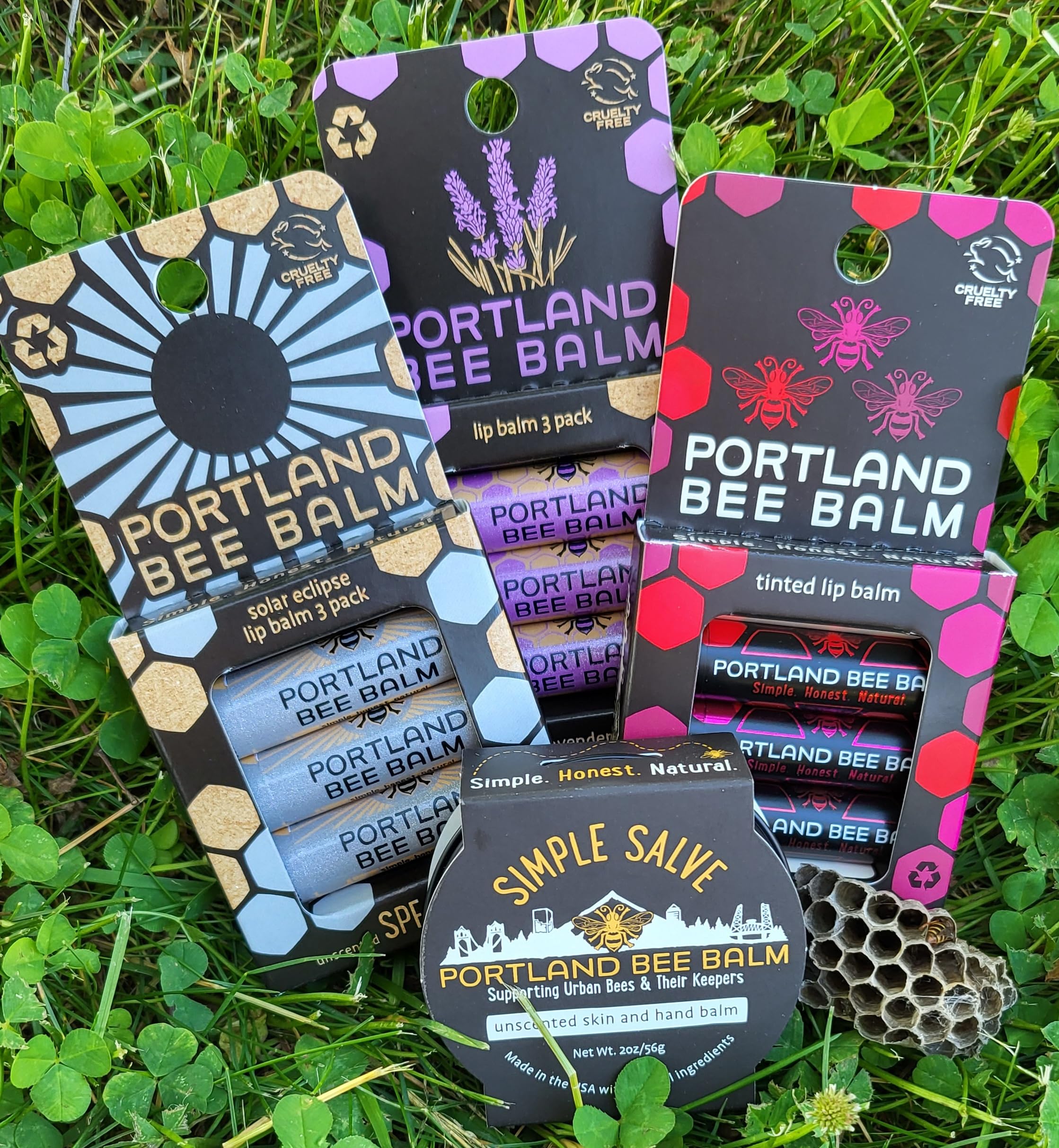 Portland Bee Balm ungüento Simple con aceite de oliva, hidratación equilibrada