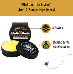 Portland Bee Balm ungüento Simple para codos, alivio de piel áspera