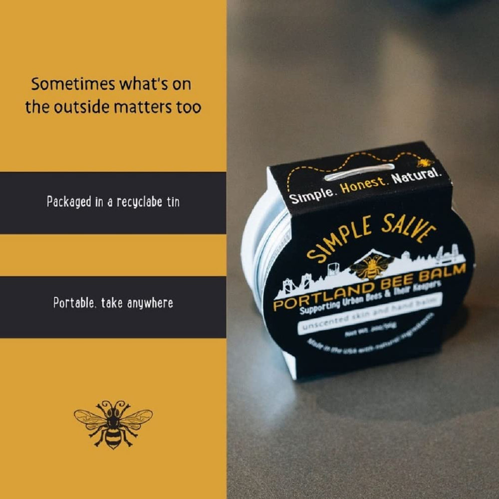 Portland Bee Balm ungüento Simple para talones, suaviza piel reseca