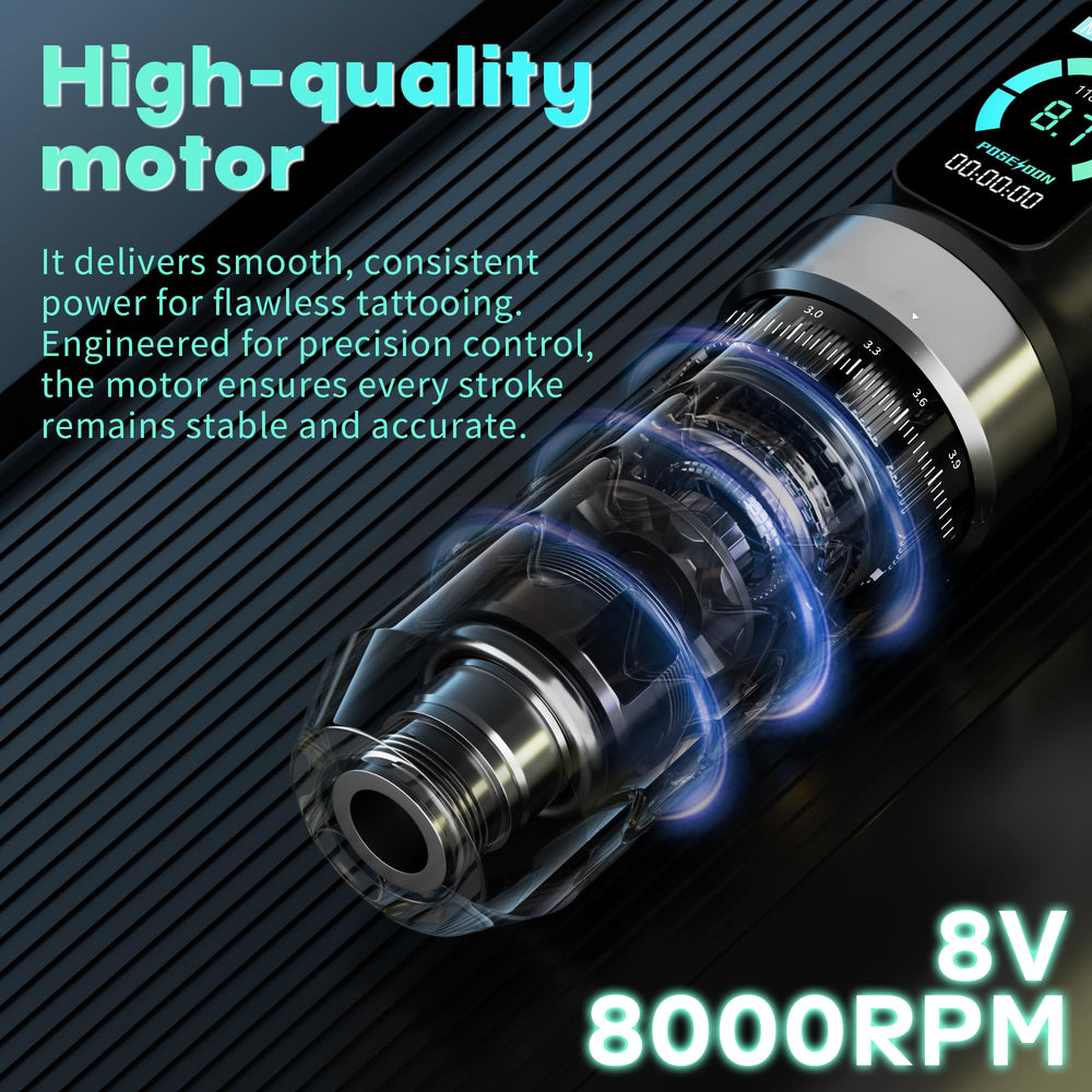 POSEIDON 20 cartridge collection supports lining, shading, and detailing