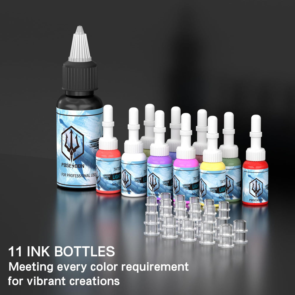 POSEIDON table mats and stencil aids keep the workspace tidy and efficient