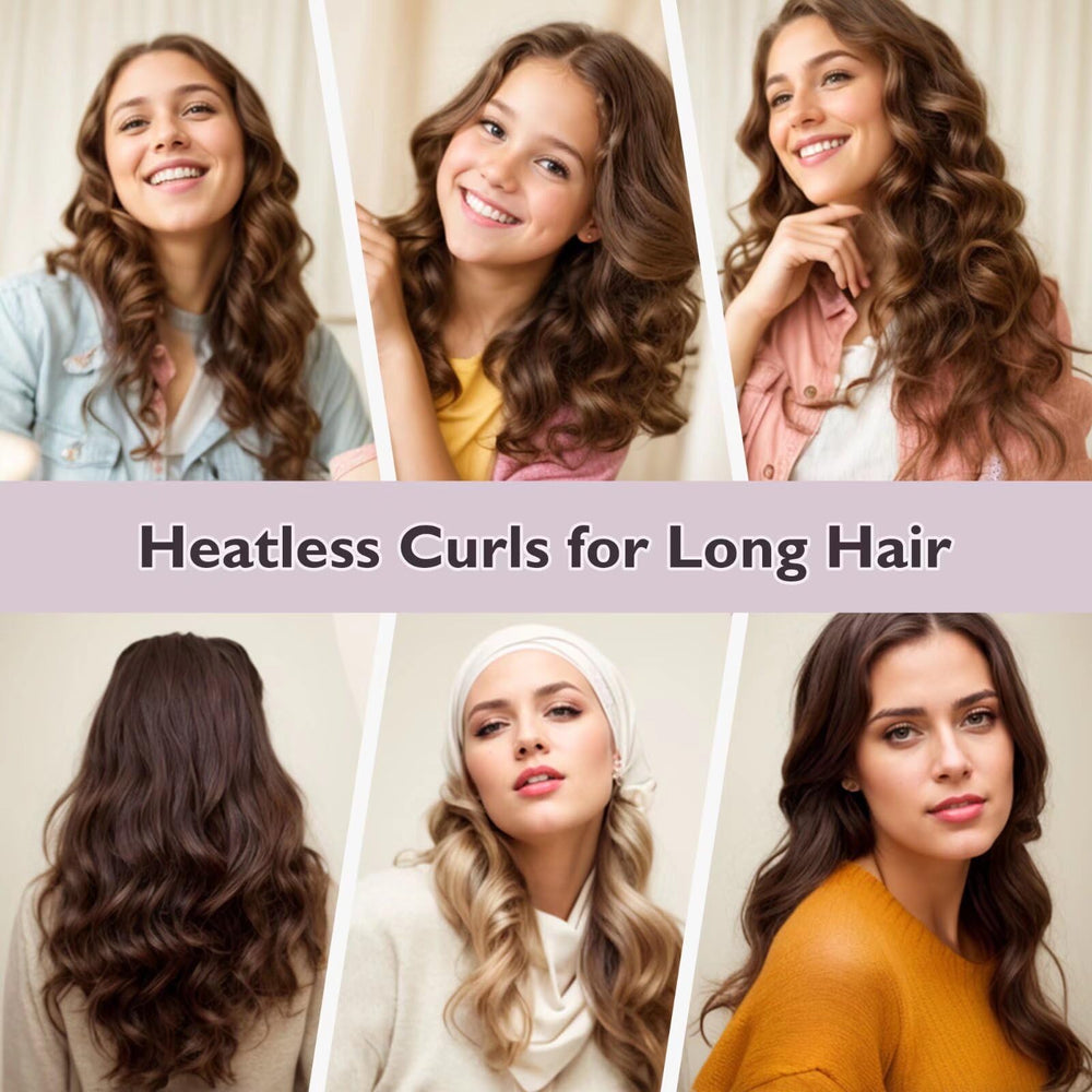 Posicurly complete styling set includes curlers and satin scarf for versatile looks.