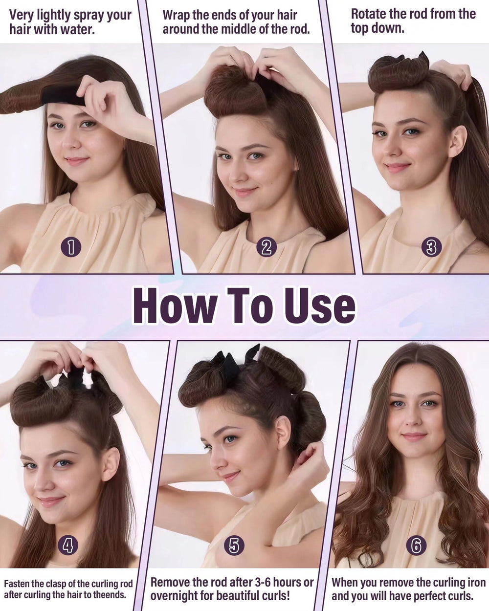 Posicurly heatless rollers lock in curls for all-day style.