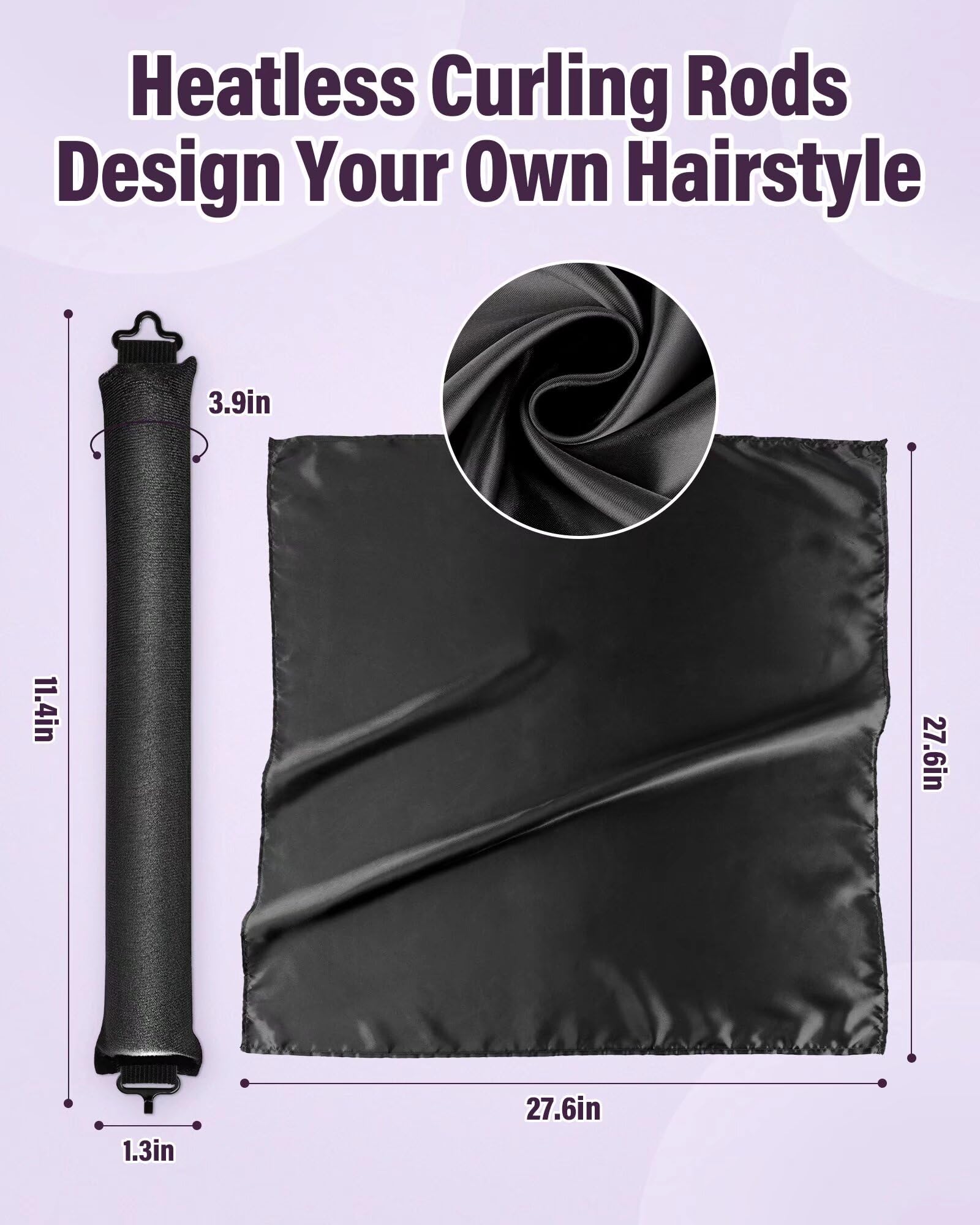 Posicurly hair curler gentle material for all hair types.