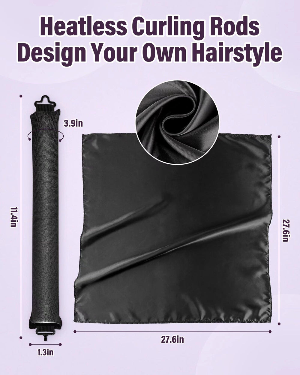 Posicurly hair curler gentle material for all hair types.