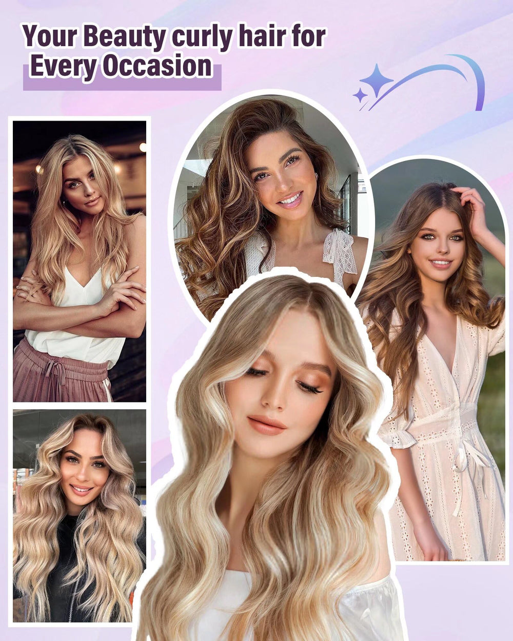 Posicurly heatless curler triple-pack with travel-ready box.