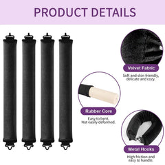 Posicurly secure-hold overnight rollers demonstrated for comfortable, uninterrupted sleep.