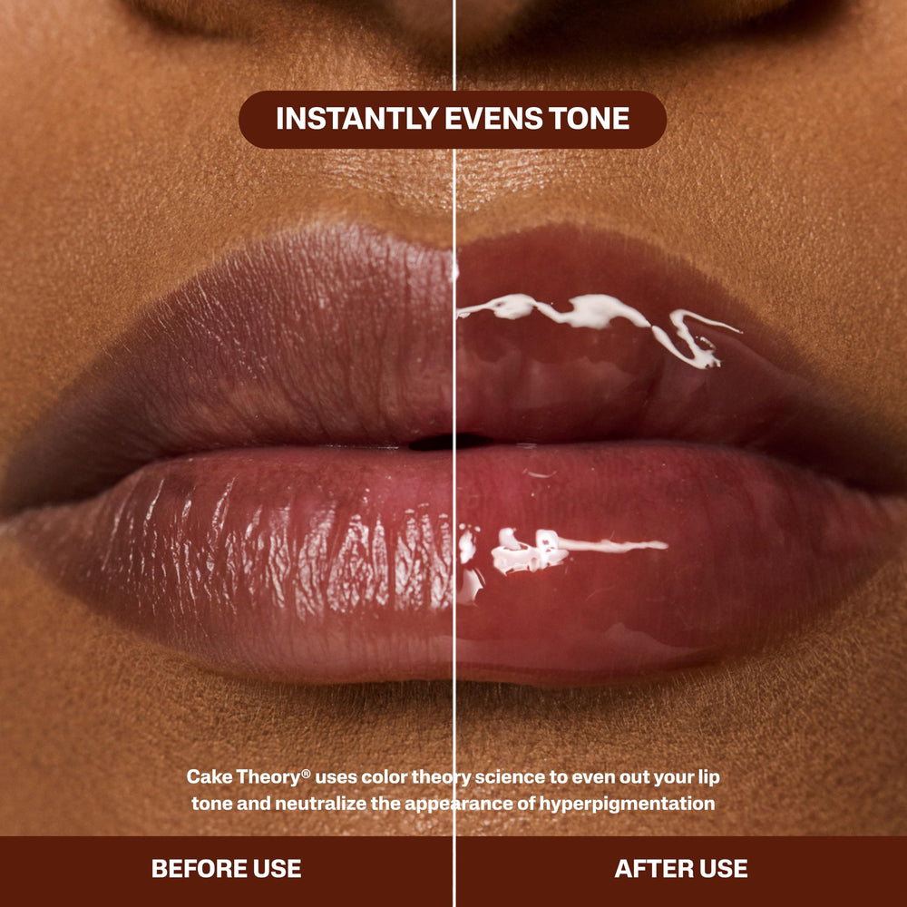 Pound Cake Cake Theory Browning swatches show purple brown tint with natural glow