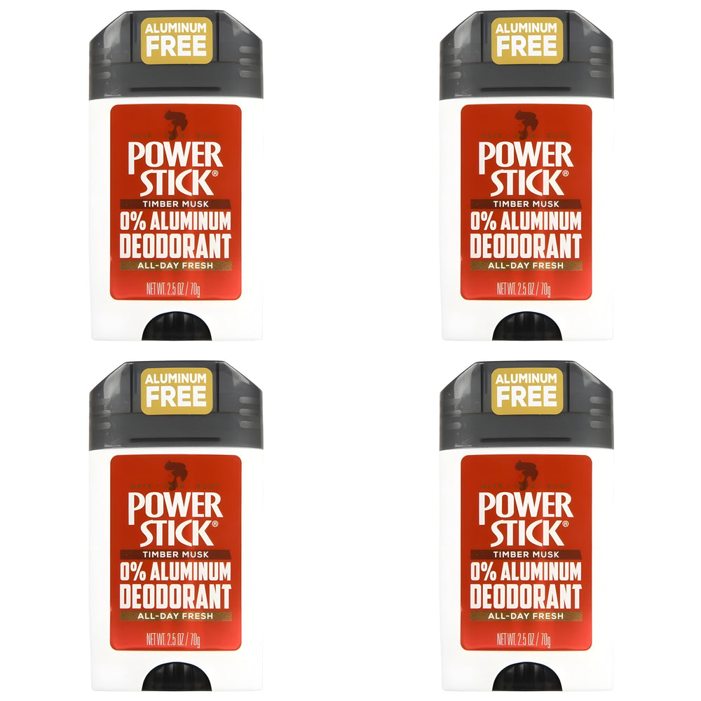 Power Stick Timber Musk deodorant stick cap shows travel-friendly design for on-the-go