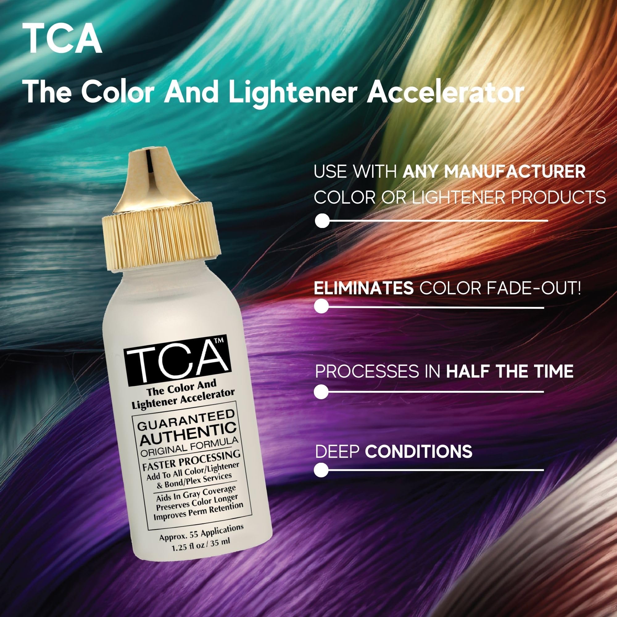 POWERTOOLS color processing timeline graphic illustrating potential half time reduction