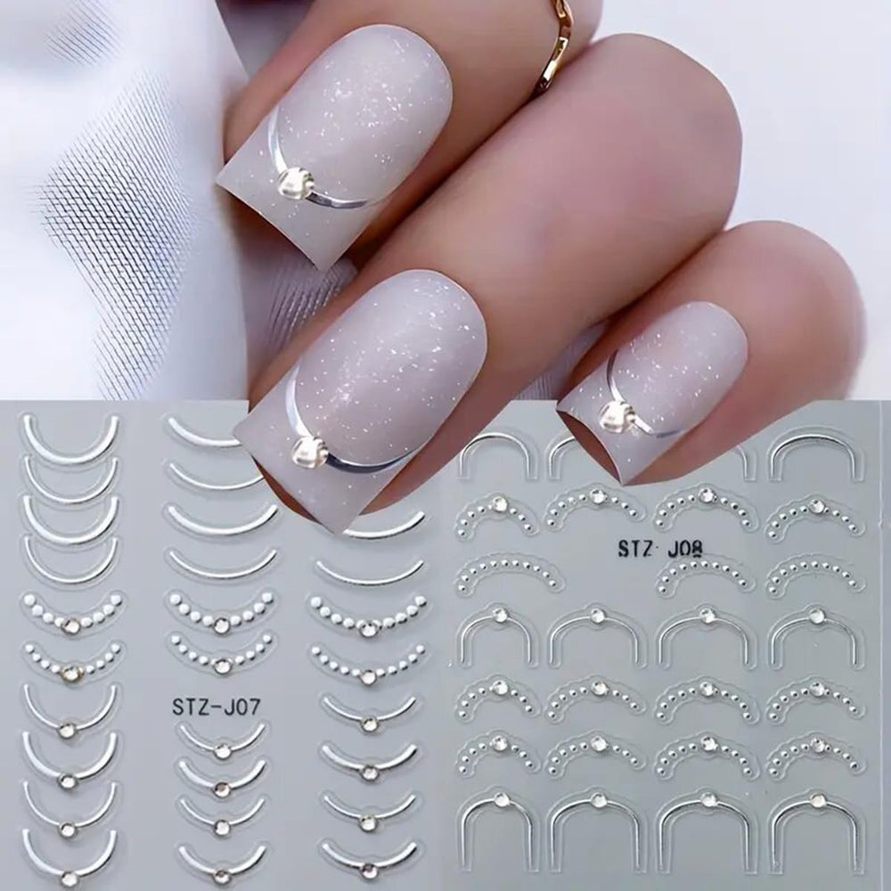 POWPOP nail stickers with flowers and dreamcatcher for delicate nail art accents.