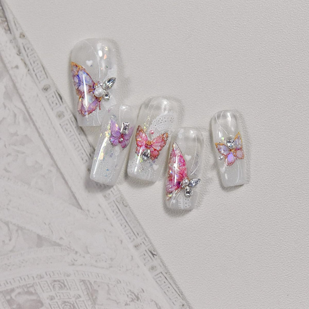 POWPOP decal adheres smoothly on natural or artificial nails for versatile use.