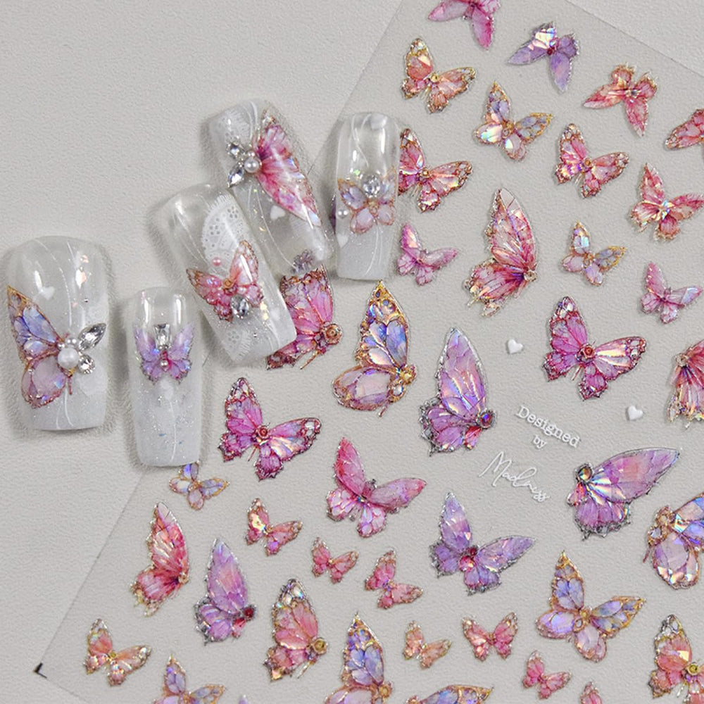 POWPOP summer nail stickers featuring flowers and dreamcatcher for playful looks.