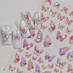 POWPOP summer nail stickers featuring flowers and dreamcatcher for playful looks.