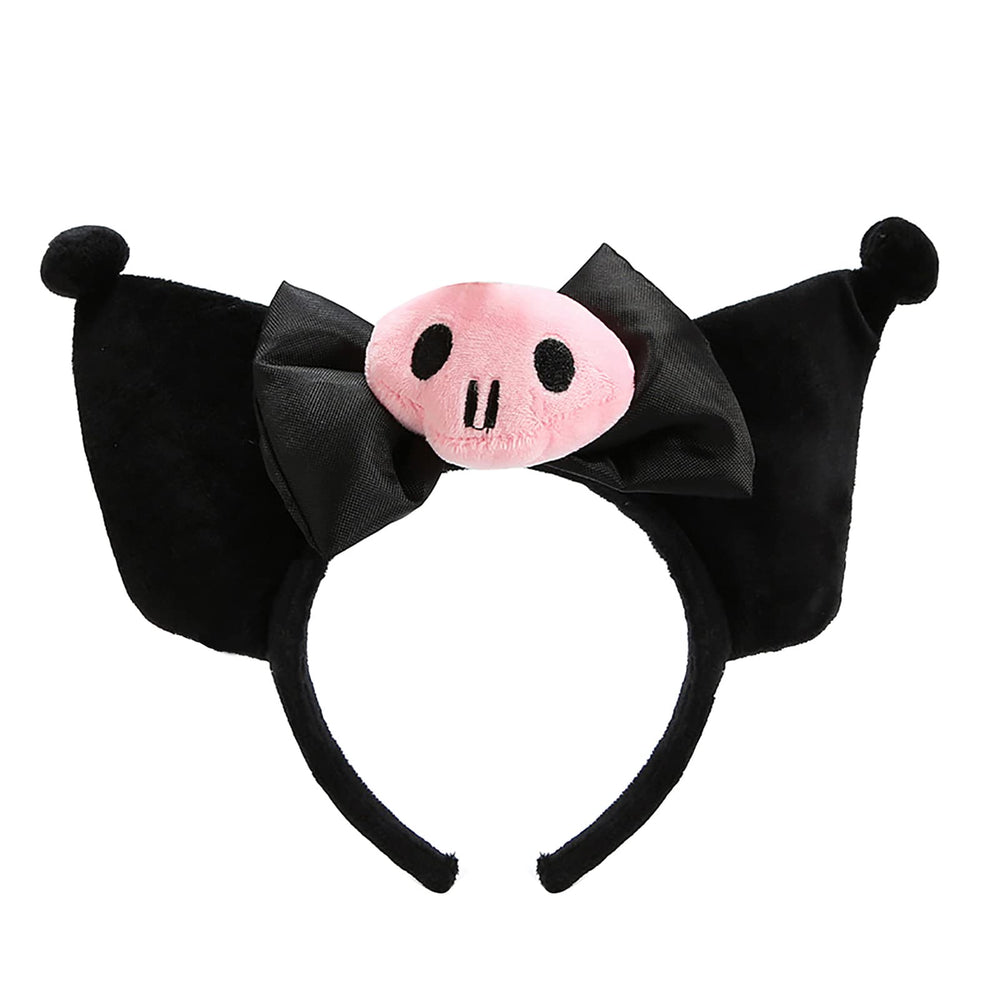 POYIPI plush ears headband in black for Halloween cosplay