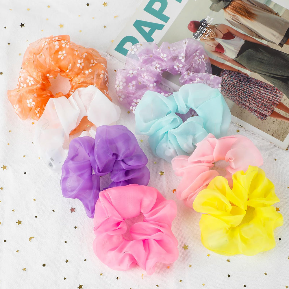 Pozilan LED scrunchies feature a simple button to switch modes.