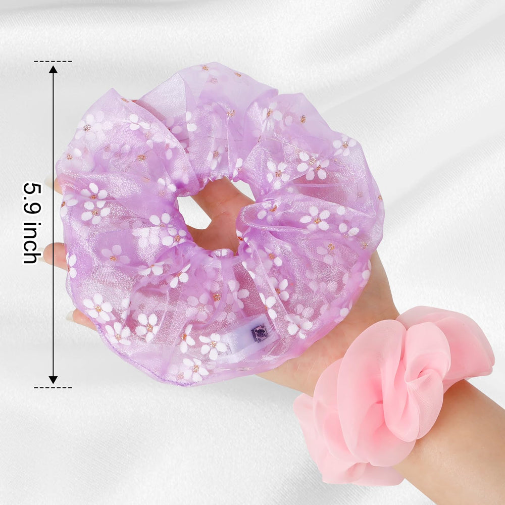 Pozilan LED scrunchies elastic wrap fits 2-4 times.