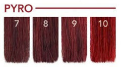 P.R. Pulp Riot Pyro saturated-strands show deep true-to-tone color absorption.
