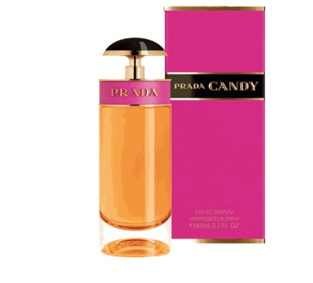 Prada Candy EDP close-up showing stopper and gourmand caramel notes for evenings