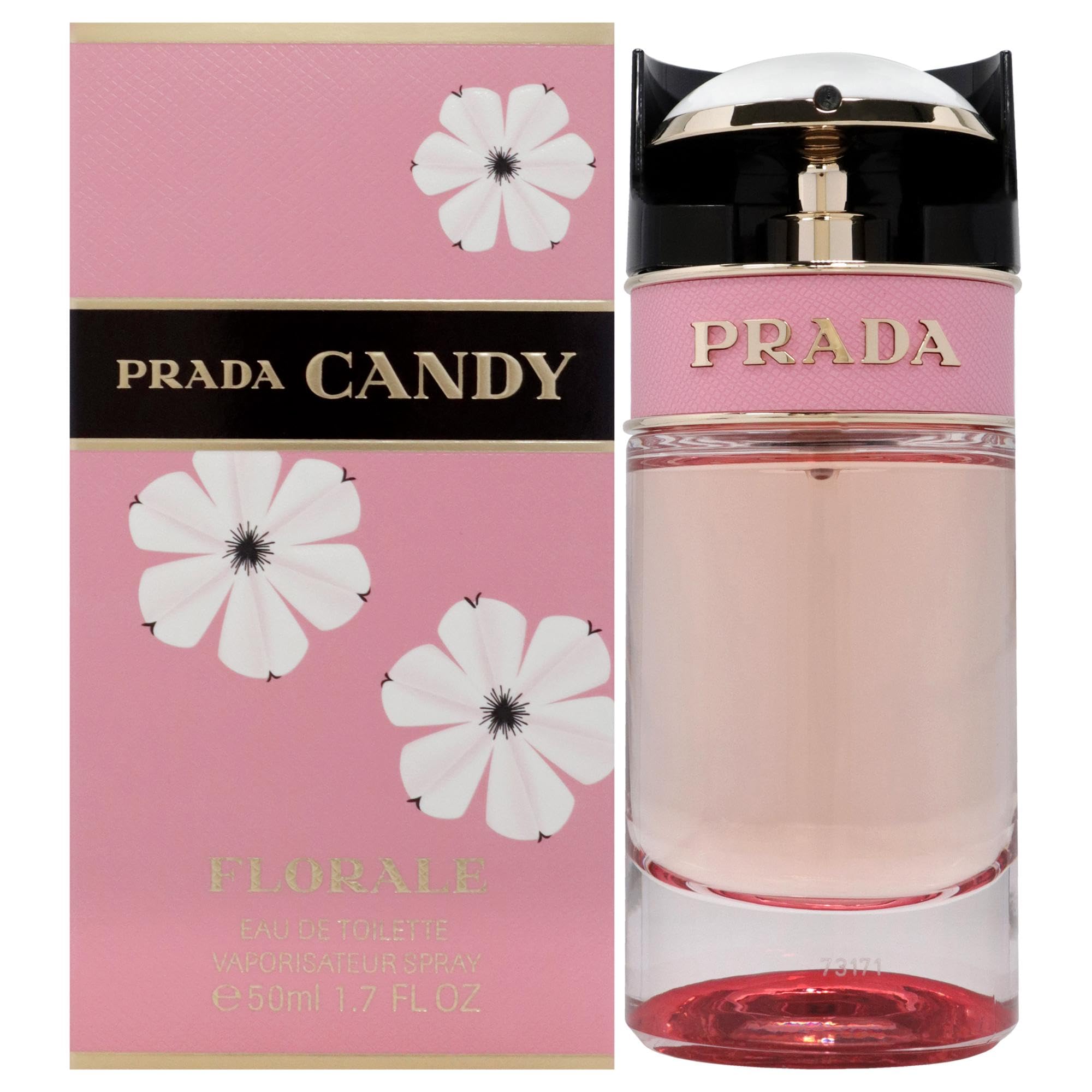 Prada Candy Florale bottle front view, a feminine fragrance for everyday wear.