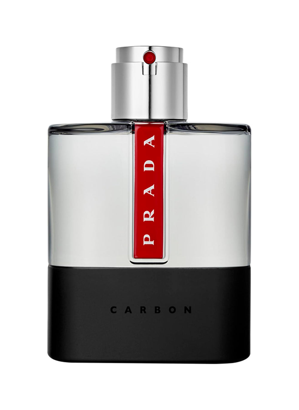 Prada Luna Rossa Carbon bottle front showcases premium masculine design for confident daily wear.
